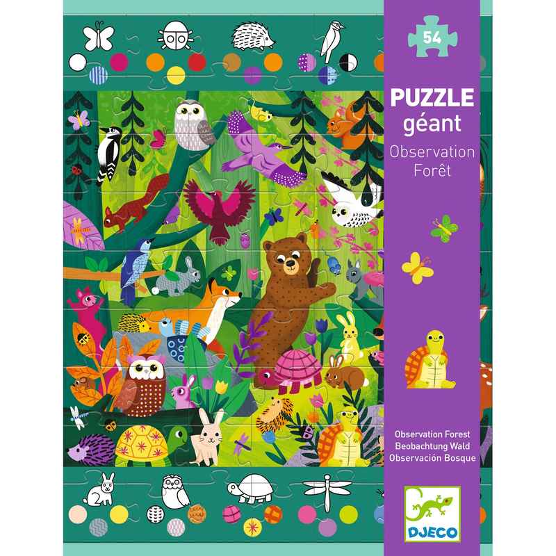 Djeco - Giant Puzzles Observation Forest