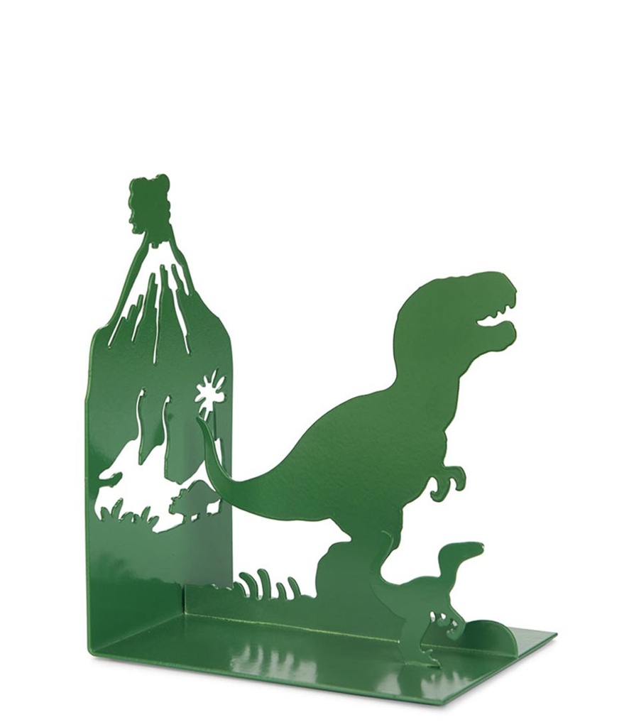 Bookend - Jurassic - Green - Metal