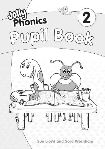 Jolly Phonics Pupil Book 2 PreCursive Black and White