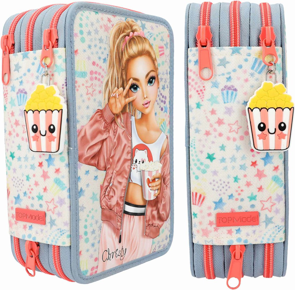 [4010070643249] TOPModel Triple Pencil Case CUTIE STAR