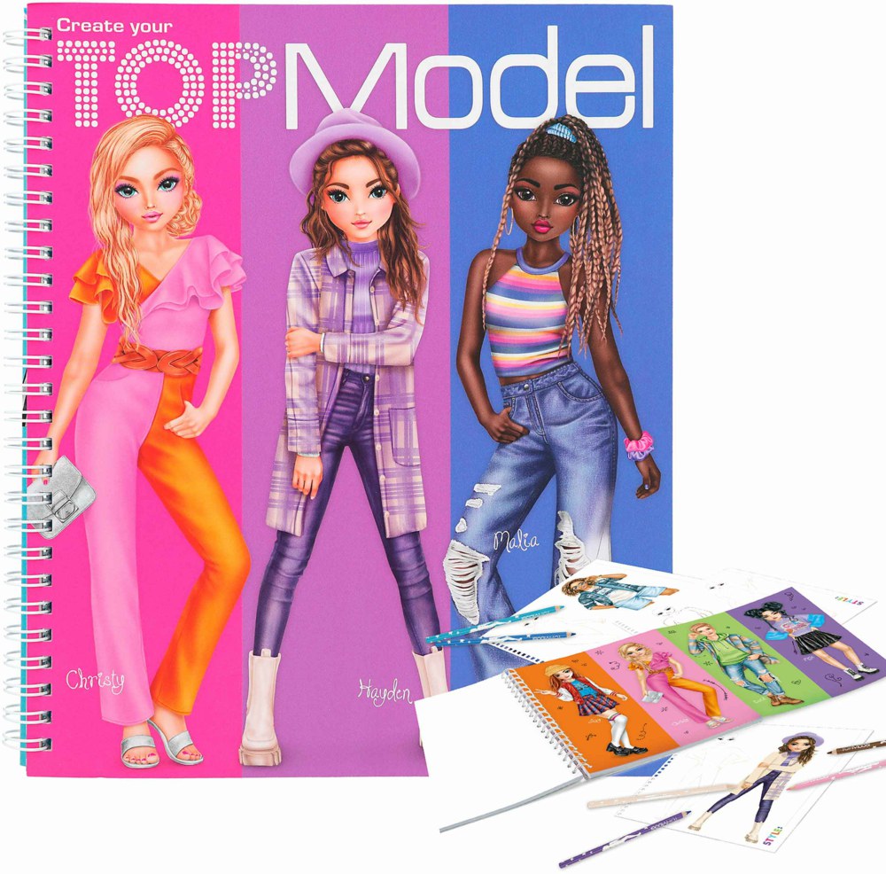 Create Your TOPModel Colouring Book