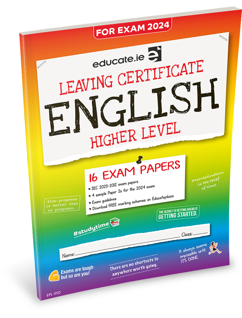 [9781915595287] [OLD EDITION] Educate.ie LC English HL Exam Papers 2024