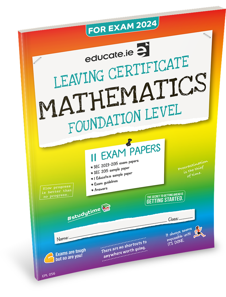 [9781915595348] [OLD EDITION] Educate.ie LC Maths F Exam Papers 2024