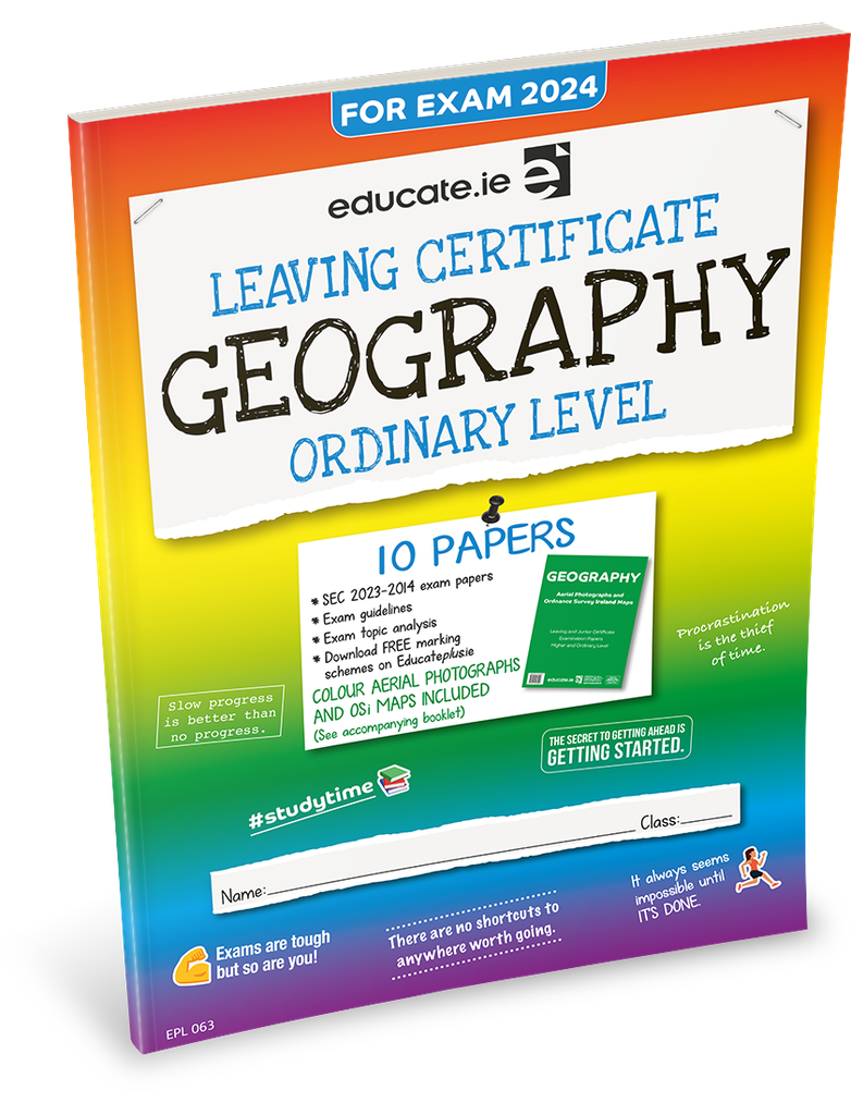 [9781915595409] [OLD EDITION] Educate.ie LC Geography OL Exam Papers 2024