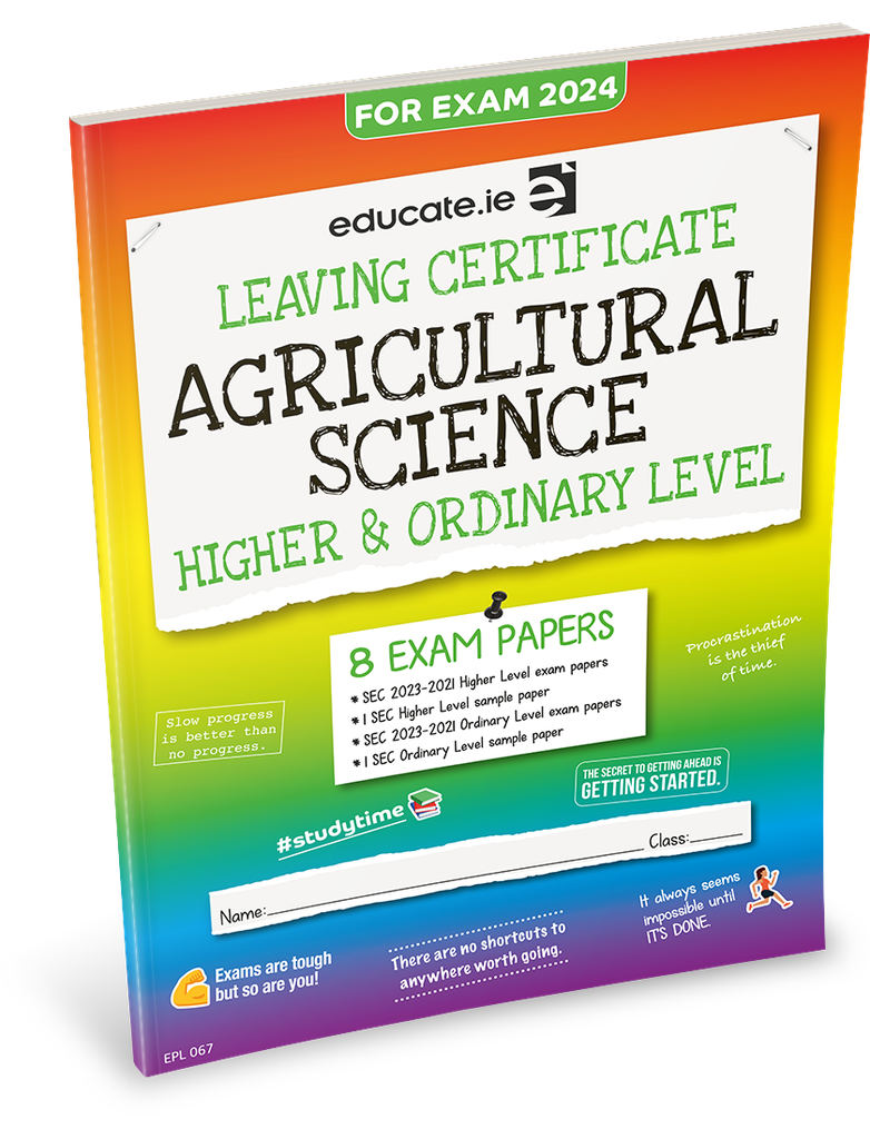 [9781915595447] [OLD EDITION] Educate.ie LC Agricultural Science HL & OL Exam Papers 2024