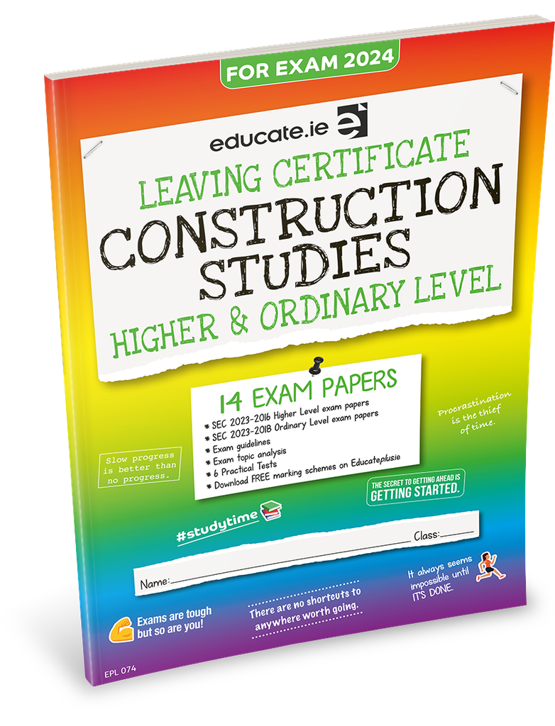 Educate.ie LC Construction Studies HL & OL Exam Papers 2024