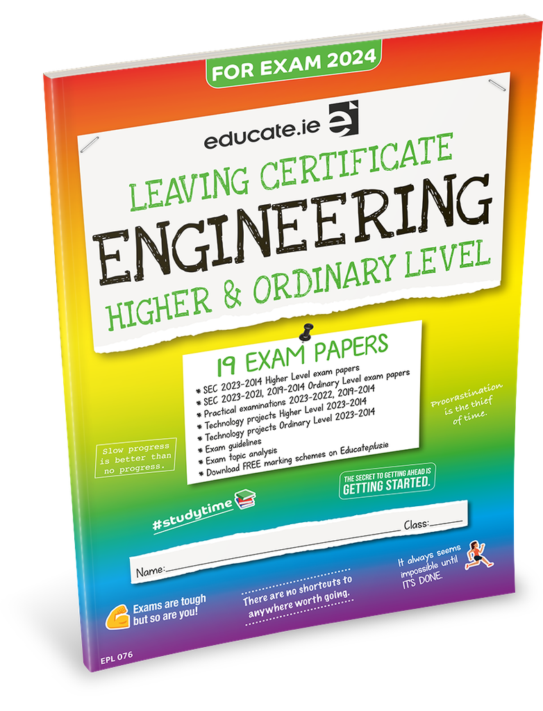 [9781915595522] [OLD EDITION] Educate.ie LC Engineering HL & OL Exam Papers 2024