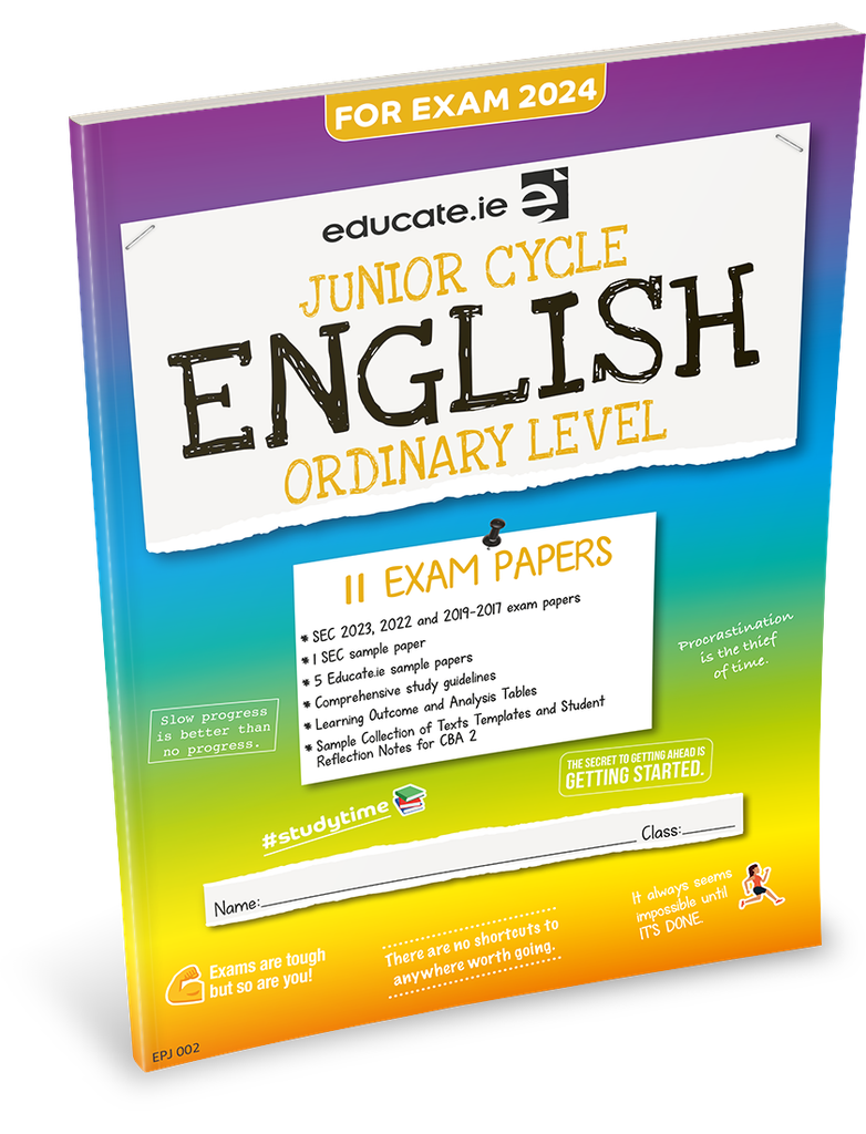 [9781915595584] [OLD EDITION] Educate.ie JC English OL Exam Papers 2024