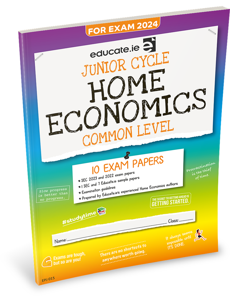 [9781915595669] [OLD EDITION] Educate.ie JC Home Economics Common Level Exam Papers 2024