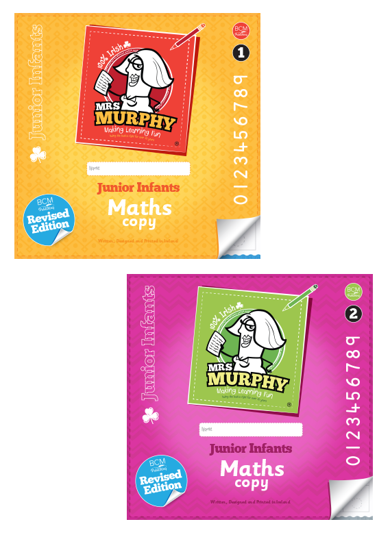 [9781916362369] Mrs Murphys Maths Copies Junior Infants (Set) Revised Edition