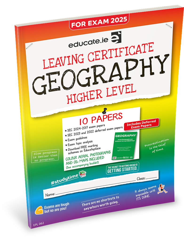 [9781916832466] [OLD EDITION] Educate.ie LC Geography HL Exam Papers 2025