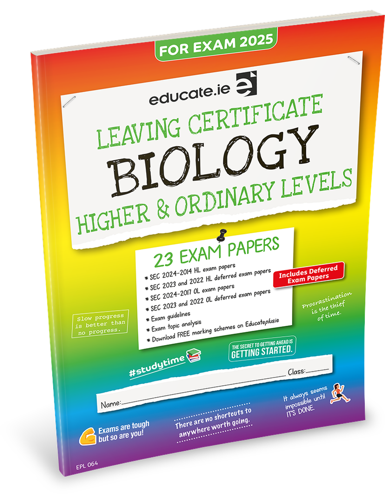 [9781916832480] [OLD EDITION] Educate.ie LC Biology HL & OL Exam Papers 2025