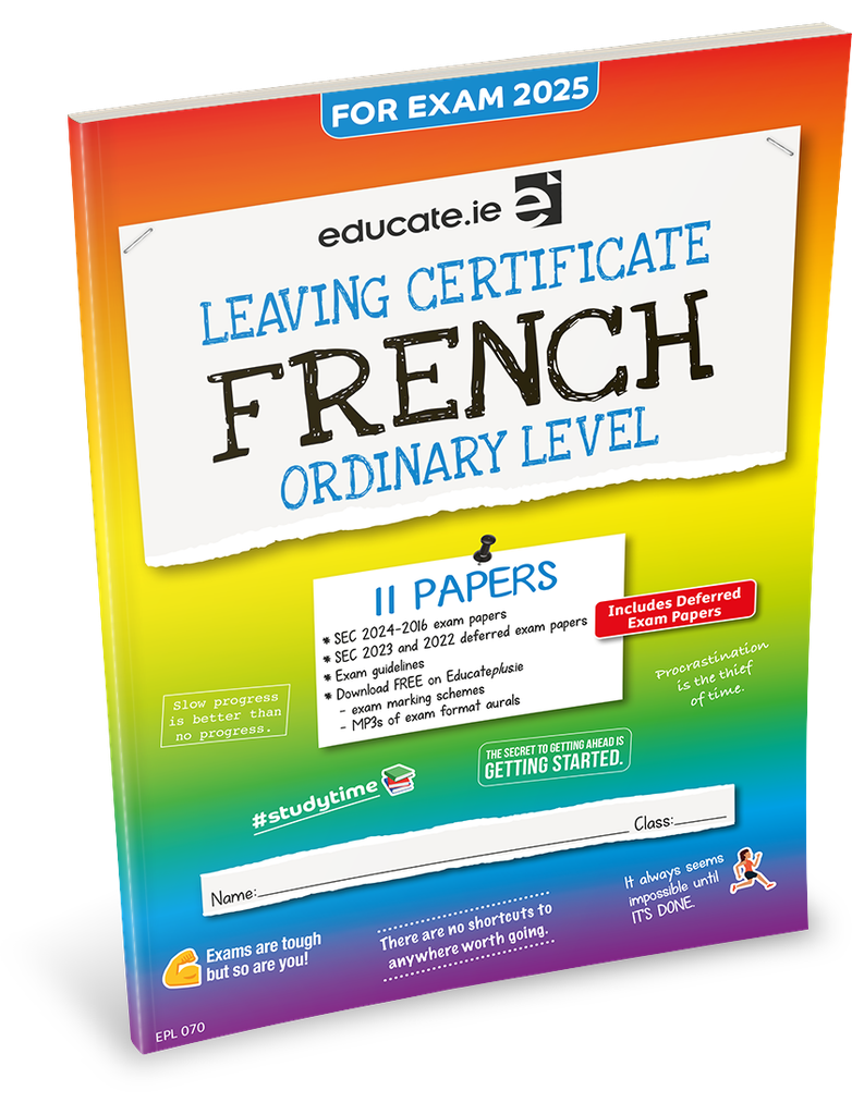 [9781916832541] [OLD EDITION] Educate.ie LC French OL Exam Papers 2025