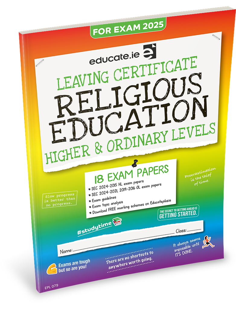 [9781916832626] [OLD EDITION] Educate.ie LC Religious Education HL & OL Exam Papers 2025