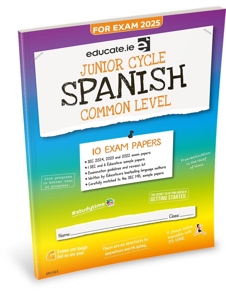 [9781916832299] [OLD EDITION] Educate.ie JC Spanish Common Level Exam Papers 2025