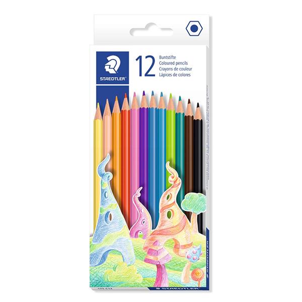 [4007817148044] (Available May)Colouring Pencils 12pk Staedtler