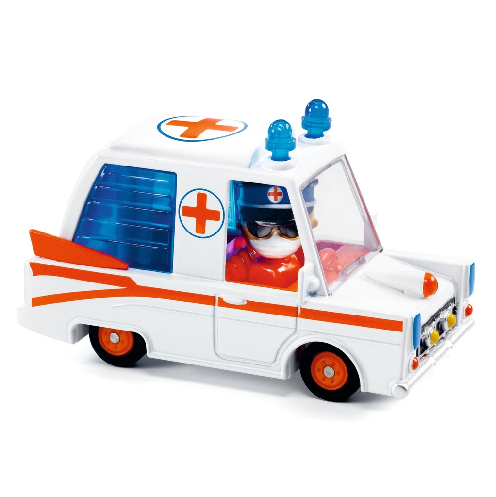 [3070900054684] Djeco - Hurry ambulance - Crazy Motors- Imaginary World