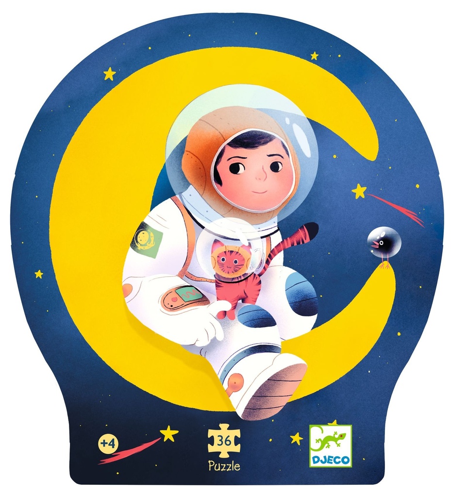 [3070900073012] Djeco - An astronaut on the moon - 36 pcs - Puzzles