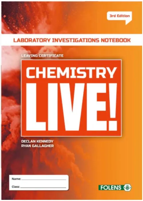 [9781789272499] [Awaiting Reprint] Chemistry Live , 3rd Edition, Student Lab Notebook 3rd Edition