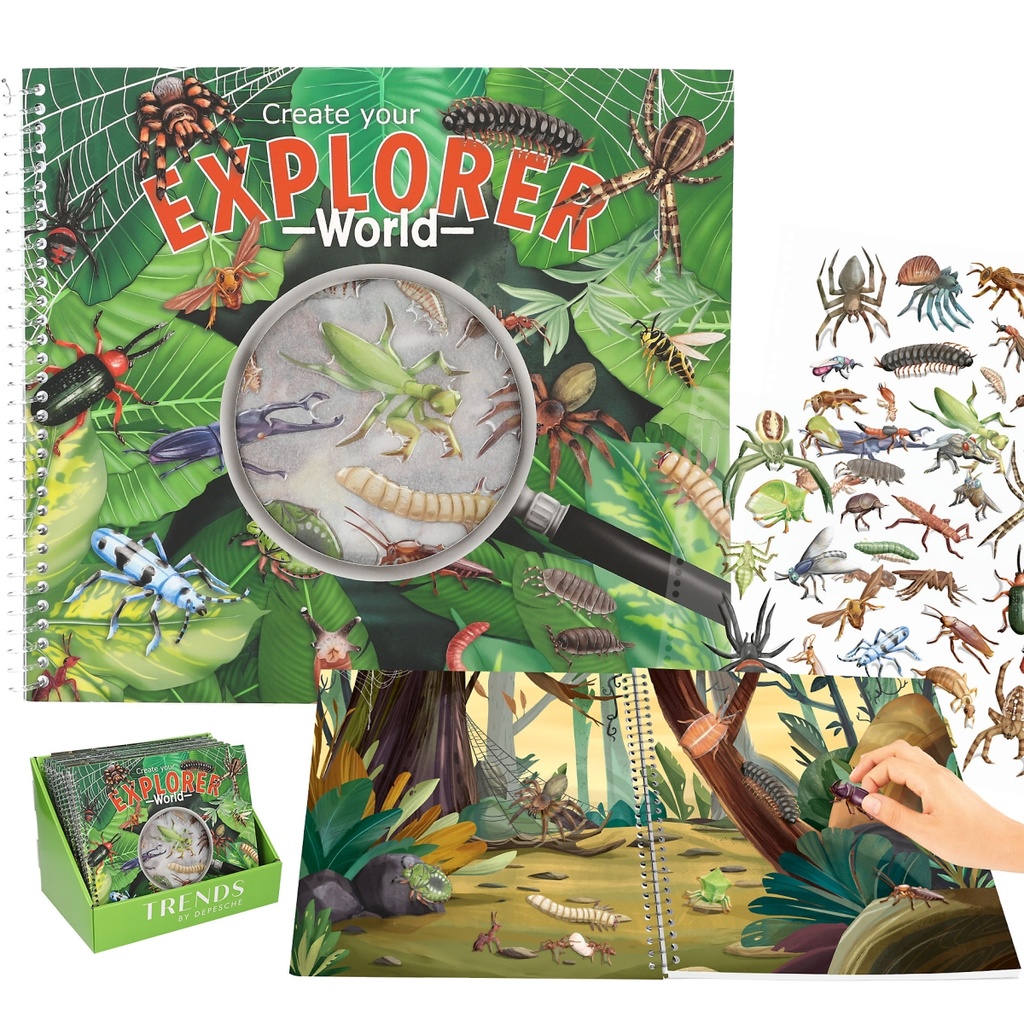 [4010070703110] Explorer Stickerworld With Relief Stickers