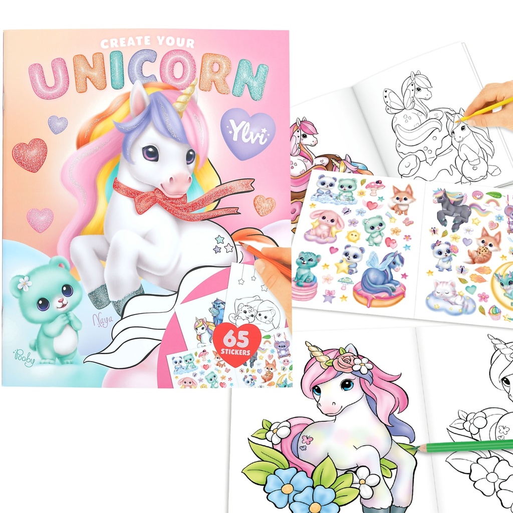 [4010070745318] Ylvi Create Your Unicorn Colouring Book