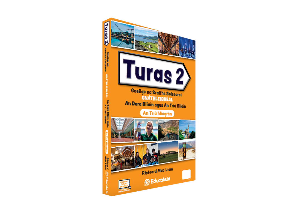 [9781917280938] (Available End August) Turas 2 (Set) Junior Cycle Irish 3rd Edition Textbook & Workbook (Gnátheibhéal)