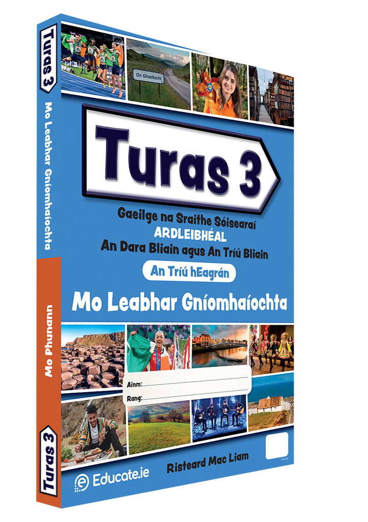 [9781917280976] Turas 3 – Irish Portfolio/Activity Book 3rd Edition (Combined)  (Ardleibhéal)*