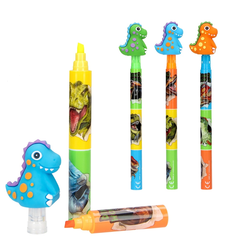 [4010070681135] Dino World Highlighter with Topper