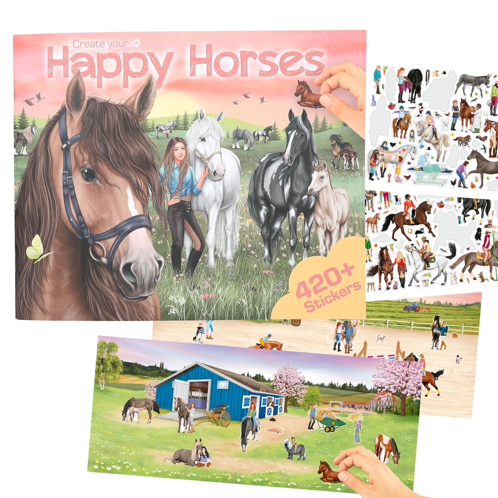 [4010070703080] Create Your Happy Horses Colouring Book