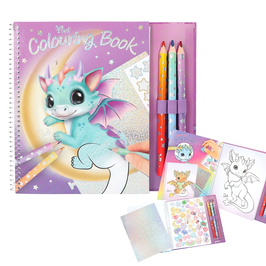 [4010070711948] Ylvi Lucky Dragon Colouring Book