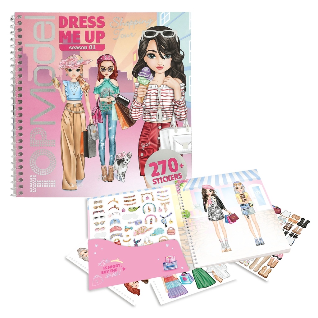 [4010070712372] TOPModel Dress Me Up Stickerbook Shopping Tour
