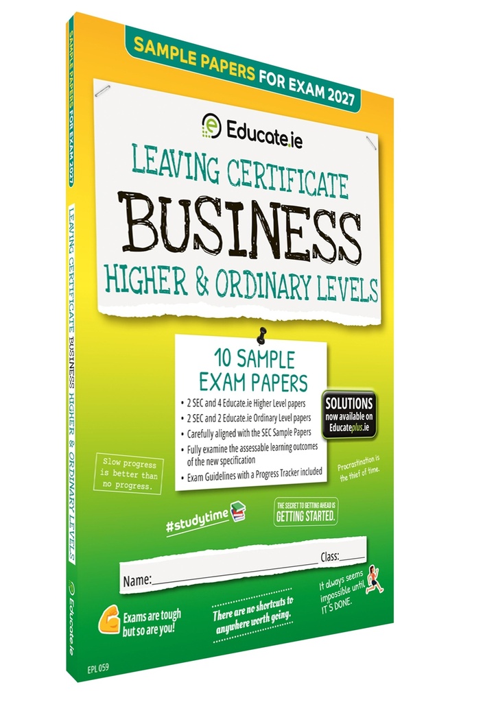 [9781917848176] 2027 Educate.ie Business LC HL & OL Exam Papers