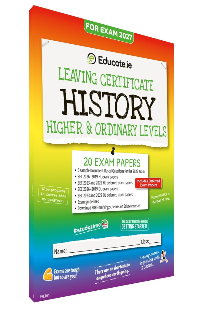 [9781917848664] 2027 Educate.ie History LC HL & OL Exam Papers