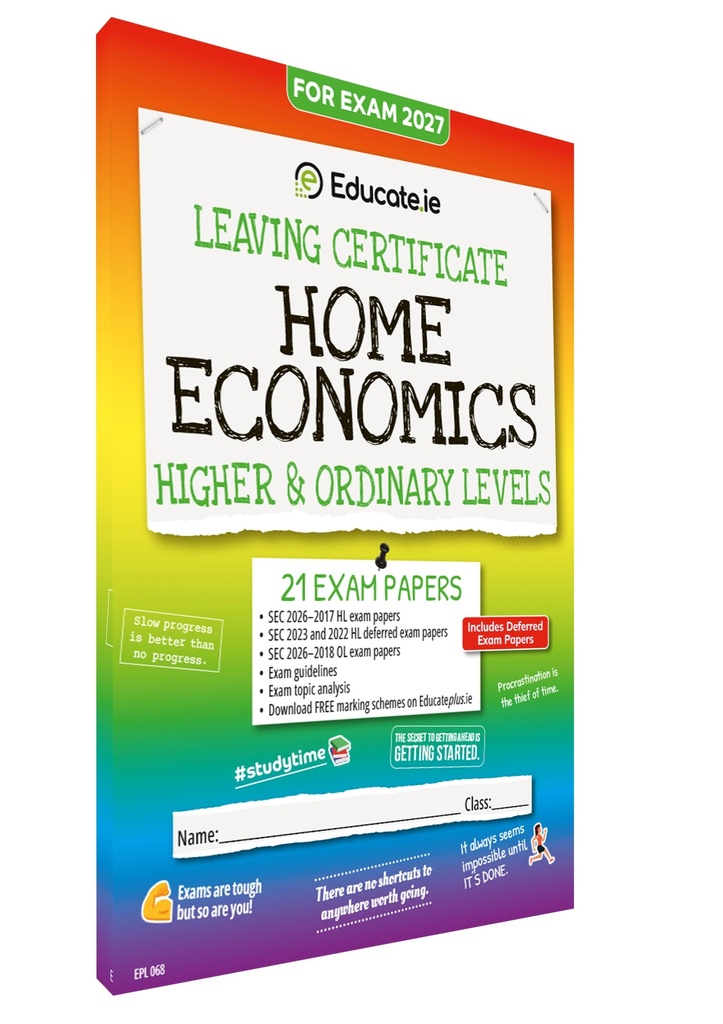 [9781917848732] 2027 Educate.ie Home Economics LC HL & OL Exam Papers