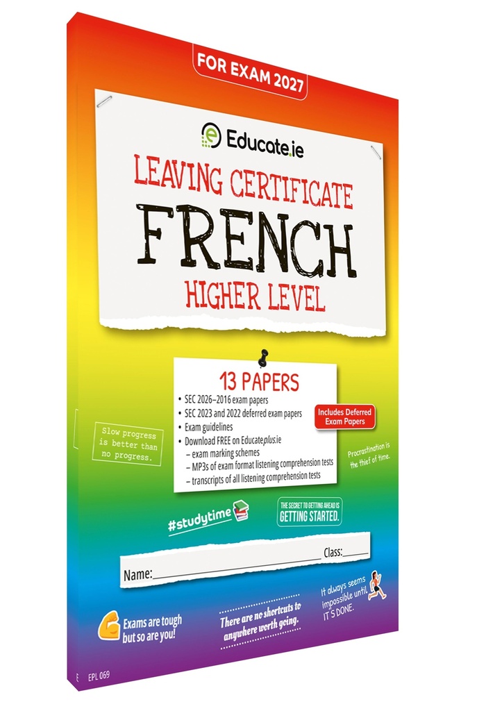 [9781917848749] 2027 Educate.ie French  LC HL Exam Papers