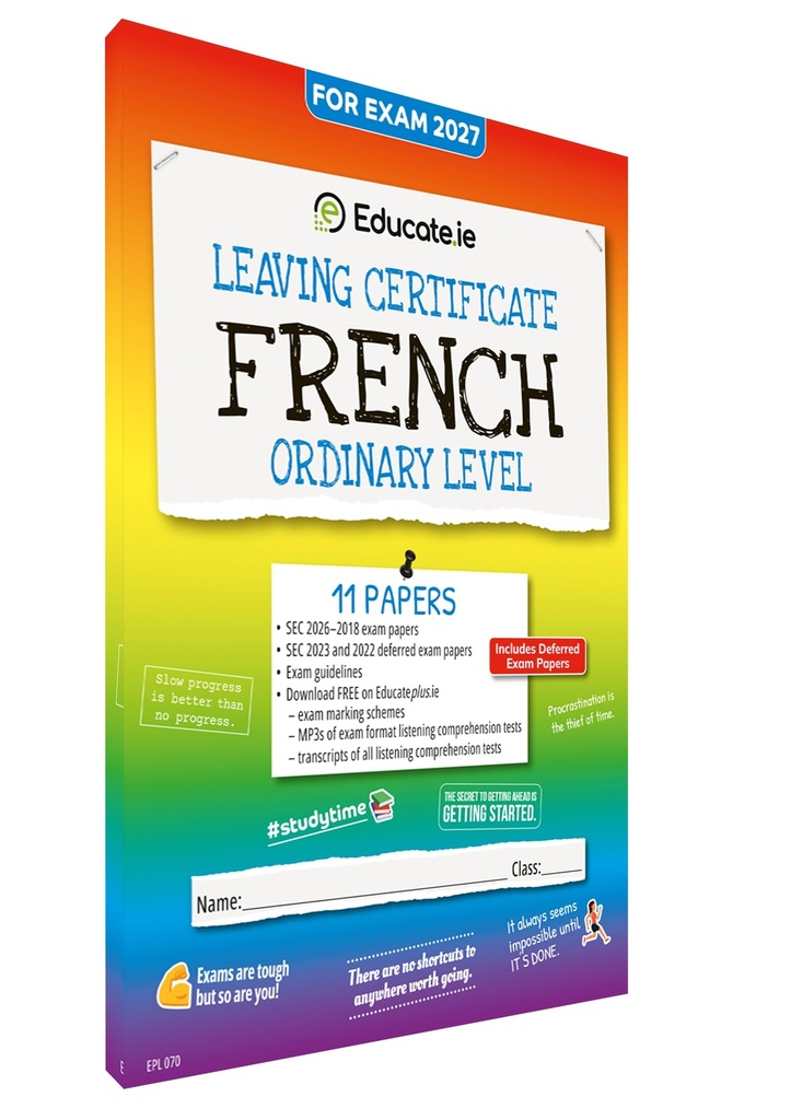 [9781917848756] 2027 Educate.ie French  LC OL Exam Papers