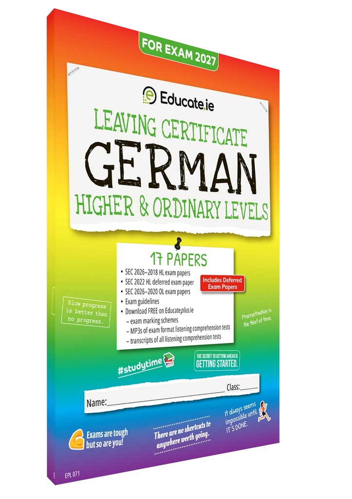 [9781917848763] 2027 Educate.ie German  LC HL & OL Exam Papers