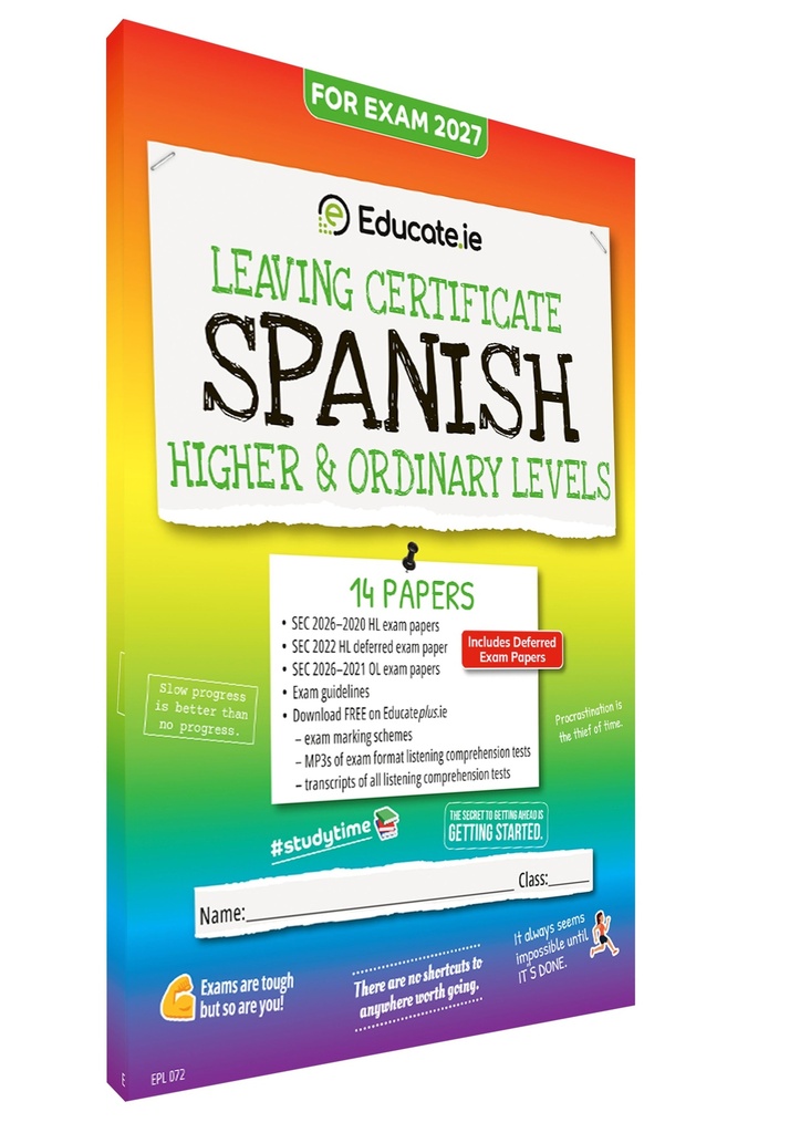 [9781917848770] 2027 Educate.ie Spanish  LC HL & OL Exam Papers