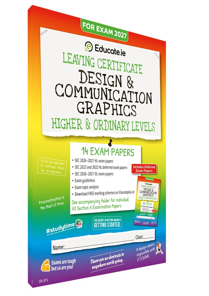 [9781917848794] 2027 Educate.ie Design & Communication Graphics LC HL & OL Exam Papers