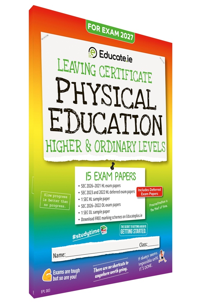 [9781917848855] 2027 Educate.ie Physical Education LC HL & OL Exam Papers