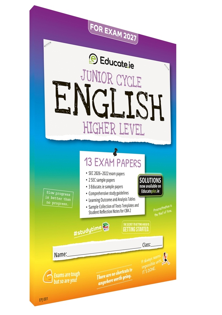 [9781917848381] 2027 Educate.ie English JC HL Exam Papers