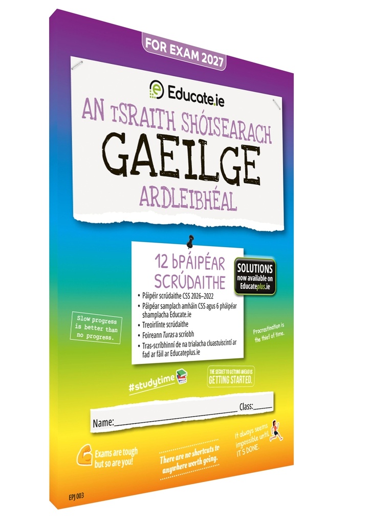 [9781917848404] 2027 Educate.ie Gaeilge JC HL Exam Papers