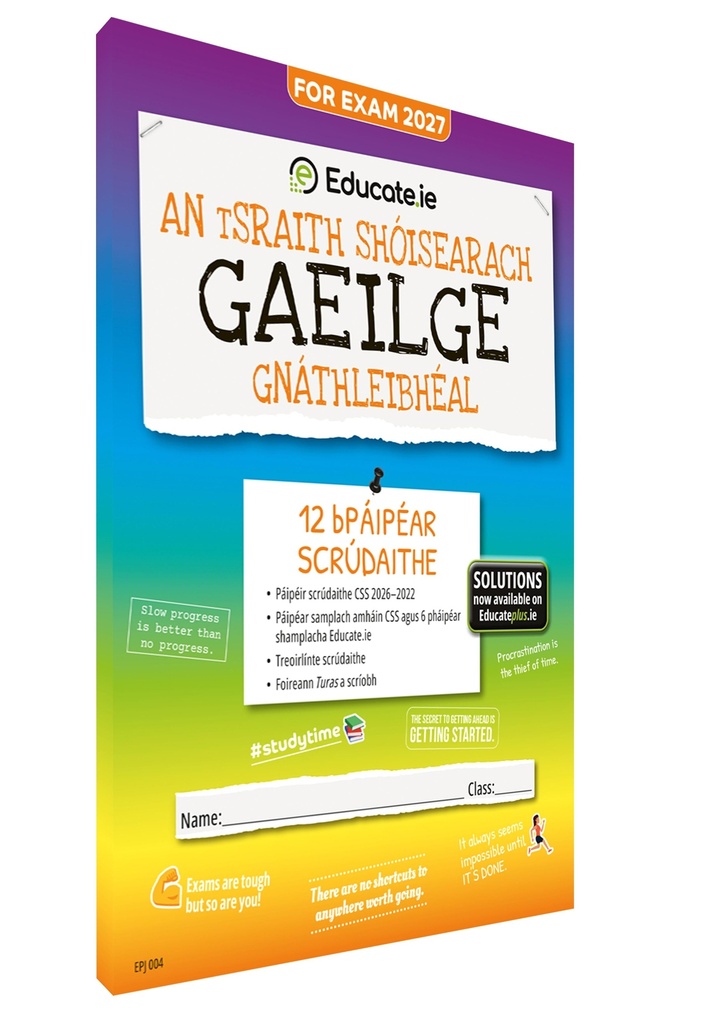 [9781917848411] 2027 Educate.ie Gaeilge JC OL Exam Papers