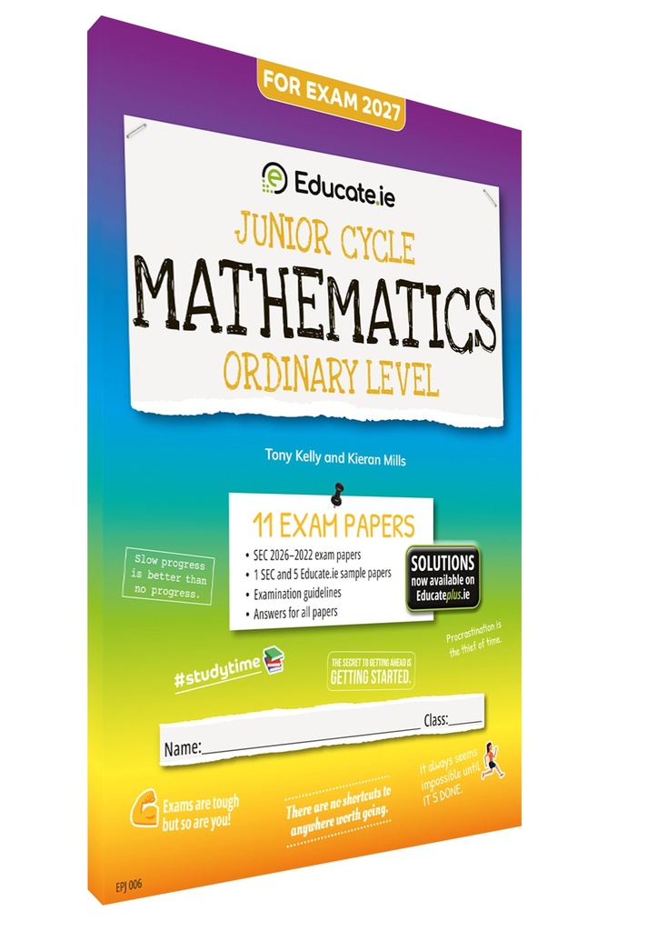 [9781917848435] 2027 Educate.ie Maths JC OL Exam Papers
