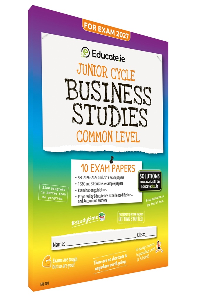 [9781917848442] 2027 Educate.ie Business Studies JC Common Exam Papers