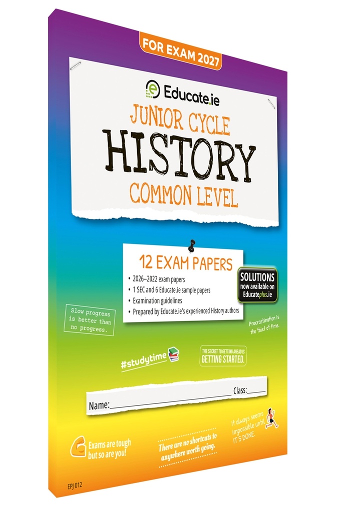 [9781917848459] 2027 Educate.ie History JC Common Exam Papers