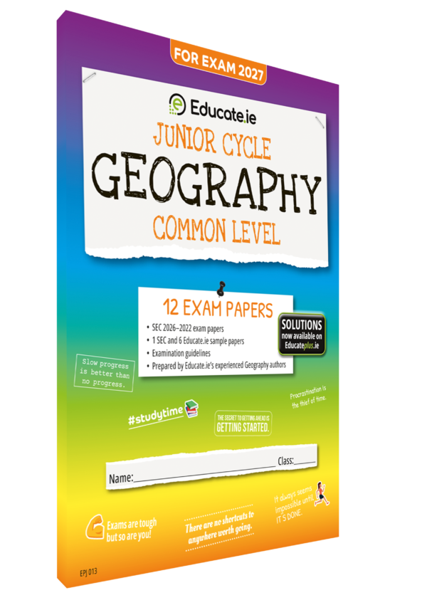 [9781917848466] 2027 Educate.ie Geography JC Common Exam Papers