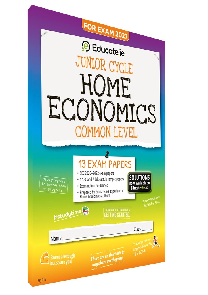 [9781917848473] 2027 Educate.ie Home Economics JC Common Exam Papers