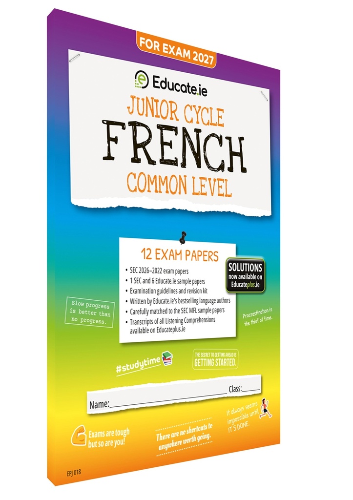 [9781917848497] 2027 Educate.ie French JC Common Exam Papers