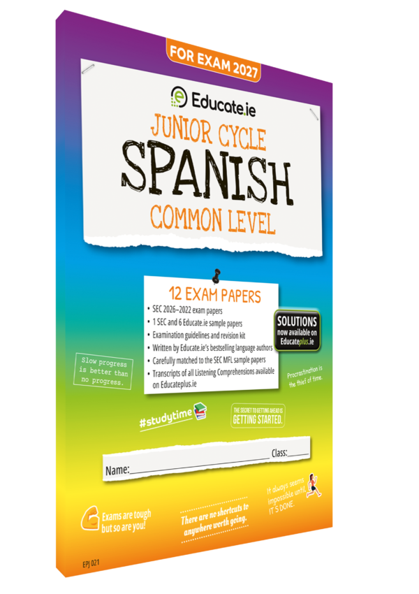 [9781917848510] 2027 Educate.ie Spanish JC Common Exam Papers